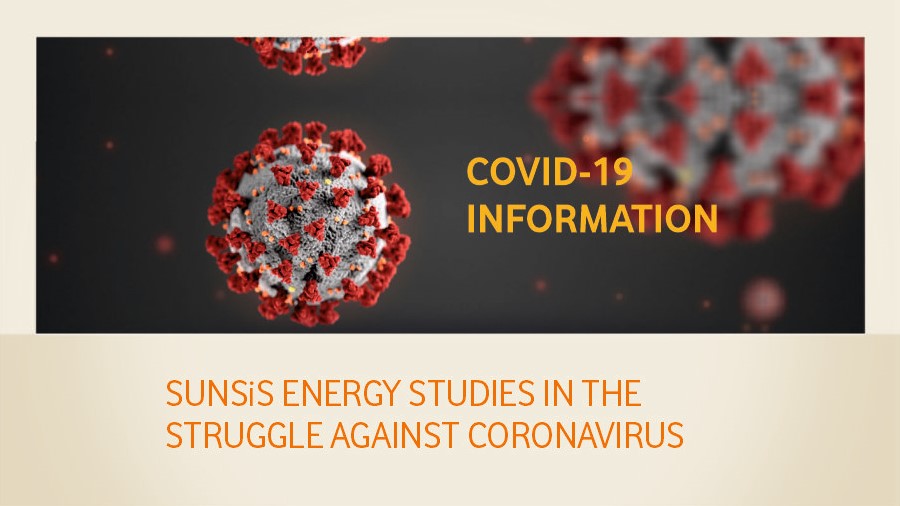 Korona Virüs ile Mücadelede SUNSİS Enerji Çalışmaları